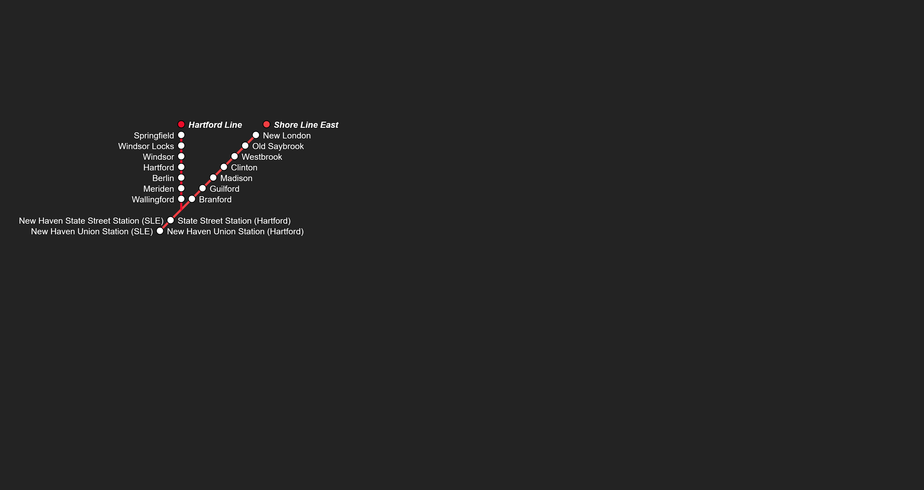 CT Rail Map
